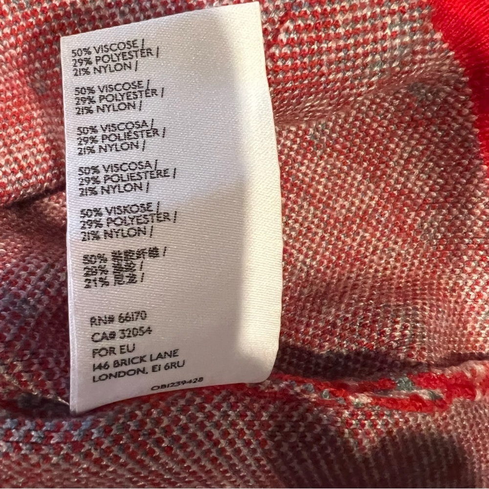 Anthropologie Maeve Lupita V-Neck Sweater Color Red. - Picture 5 of 5